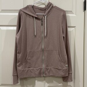 Vuori Mauve Zip-Up Hoodie